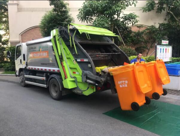 多利卡D9国六 小区物业生活垃圾转运